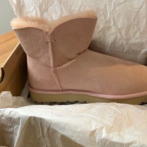UGG Pink Sheepskin Winter Boots